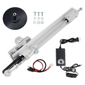 Reciprocating Linear Actuator Stroke 1.18"-6" with Suction Cup and Speed Controller,DC 24V Adjustable Telescopic Motor DIY Motor (24V150MM120RPM)