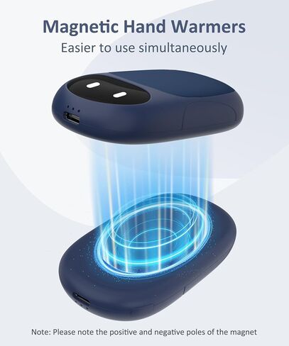 Hand Warmers Rechargeable, Gifts for Men and Women, 6000mAh Electric Hand Warmers Rechargeable 2 Pack with 12 Hours Working Time, Best Gifts for Mom and Dad in Saudi Arabia