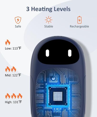 Hand Warmers Rechargeable, Gifts for Men and Women, 6000mAh Electric Hand Warmers Rechargeable 2 Pack with 12 Hours Working Time, Best Gifts for Mom and Dad in Saudi Arabia