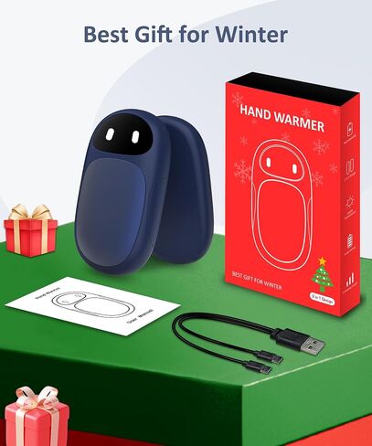 Hand Warmers Rechargeable, Gifts for Men and Women, 6000mAh Electric Hand Warmers Rechargeable 2 Pack with 12 Hours Working Time, Best Gifts for Mom and Dad in Saudi Arabia