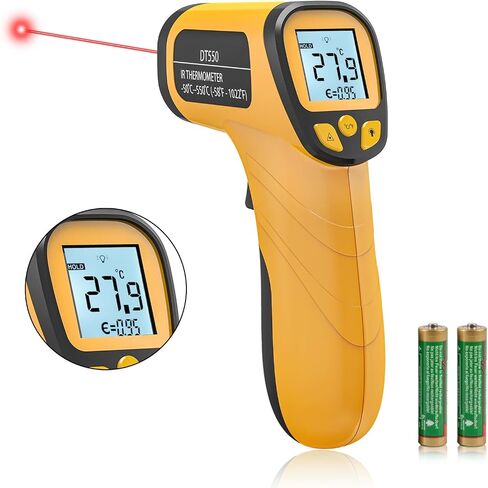 Infrared Thermometer Gun DT550-58°F ~1022°F, Digital Laser Thermometer Gun for Food,Pizza Oven,BBQ,Grill & Engine.Handheld Non Contact Ir Thermometer Gun (Not for Human) in Saudi Arabia