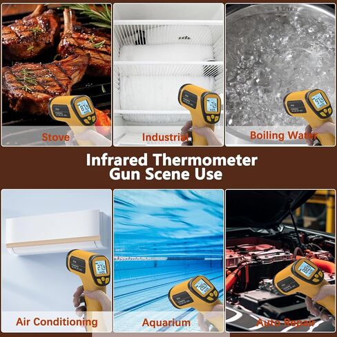 Infrared Thermometer Gun DT550-58°F ~1022°F, Digital Laser Thermometer Gun for Food,Pizza Oven,BBQ,Grill & Engine.Handheld Non Contact Ir Thermometer Gun (Not for Human) in Saudi Arabia