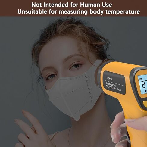 Infrared Thermometer Gun DT550-58°F ~1022°F, Digital Laser Thermometer Gun for Food,Pizza Oven,BBQ,Grill & Engine.Handheld Non Contact Ir Thermometer Gun (Not for Human) in Saudi Arabia