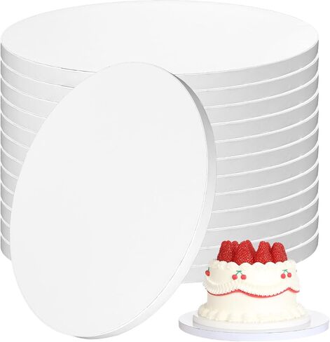 12Pcs 12 Inch Cake Drums, Round Cake Drum 12 Inch Cake Boards 12 Inch 1/2" Thick Sturdy Corrugated Cake Base for Multi-Layer Heavy, Tiered Cakes Display in Saudi Arabia