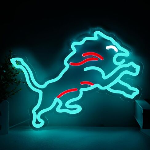 Pugna Ice Hockey Neon Signs for Wall Decor Neon Lights for Bedroom Led Business Signs Suitable for Man Cave Bar Pub Restaurant Christmas Gift Art in Saudi Arabia