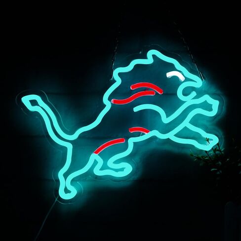 Pugna Ice Hockey Neon Signs for Wall Decor Neon Lights for Bedroom Led Business Signs Suitable for Man Cave Bar Pub Restaurant Christmas Gift Art in Saudi Arabia