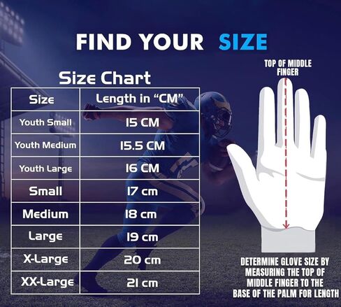 Exotic Sports Youth Football Gloves with American Flag American Reciever Football Gloves for Adult Men Women and Boys with Super Sticky Silicone Grip Palms Ultimate Performance Booster in Saudi Arabia