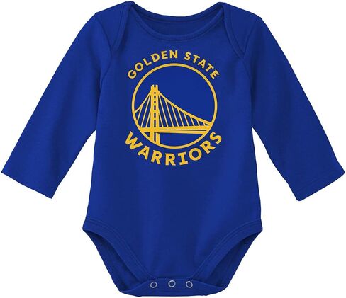 Outerstuff NBA لحديثي الولادة والرضع من 0 إلى 24 شهرًا بشعار أساسي رسمي وأكمام طويلة بدلة قطعة واحدة قطعة واحدة زاحفة in Saudi Arabia