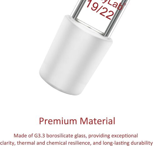 stonylab Bent Inlet Adapter, 1 Pack Borosilicate Glass Bent Inlet Adapter with 14/20 Joint and Hose Connection Lab Glassware in Saudi Arabia