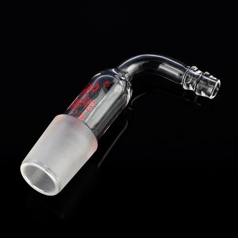 stonylab Bent Inlet Adapter, 1 Pack Borosilicate Glass Bent Inlet Adapter with 14/20 Joint and Hose Connection Lab Glassware in Saudi Arabia