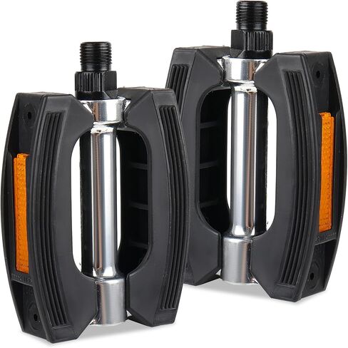 Bike Pedals, 9/16" Mountain Bike Pedals with Reflective Strips, Non-Slip Waterproof Cycling Pedals for Beach Cruiser, Track Bike, Stretch Bike, MTB Bikes in Saudi Arabia