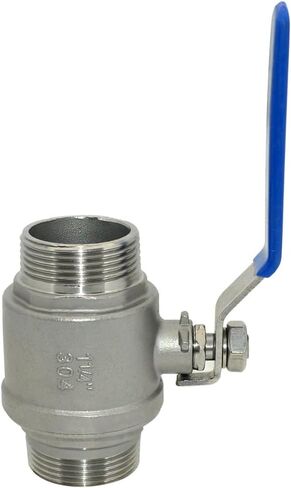 1Pcs Ball Valve, Heavy Duty Male NPT X Male NPT Thread with Long Handle Switch, Stainless Steel NPT Full Port Forged 1" Ball Valve for Water Oil and Gas, 1000 WOG (3/4'') in Saudi Arabia