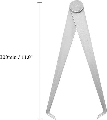 Inside Calipers - [6 Inch] Friction Joint Stainless Steel Measurement Tool for Size Measuring Use, Silver Tone in Saudi Arabia