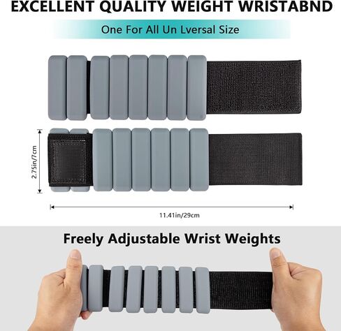 Pilates Ankle Weights and Wrist Weights for Women, Leg Weights and Arm Weights Set of 2 (1 LB/2 LBS Each), Adjustable Yoga, Dance, Barre, Walking, Gym Workout in Saudi Arabia