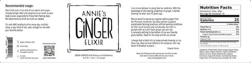Annie's Ginger Elixir, 34oz 1-Pack, Pure Natural Organic Tonic Ginger Shot, Digestive Cleanse Boosts Immune Defense, Daily Gut Health and Wellness, Non-GMO Beverage in Saudi Arabia