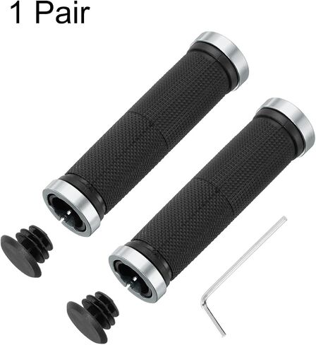 HARFINGTON Bike Handlebar Grips Double Lock on Non-Slip Bicycle Grips Fit Handlebars for Mountain Road Foldable MTB BMX Scooter Cruiser Tricycle in Kuwait