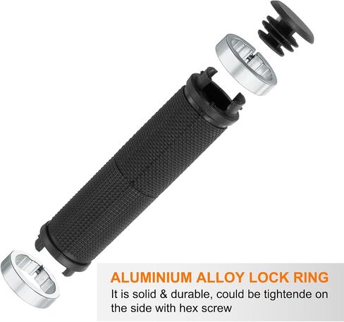 HARFINGTON Bike Handlebar Grips Double Lock on Non-Slip Bicycle Grips Fit Handlebars for Mountain Road Foldable MTB BMX Scooter Cruiser Tricycle in Kuwait