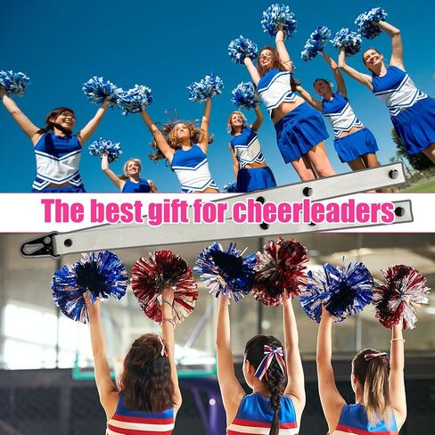 Pom Pom Holder, Adjustable Pom Holder for Backpack Cheer Cheerleading Pom Holder Cheer Pom Holder Custom Made Pom Holder Pom Poms Cheerleading Accessories for Teen Girls Sports in Saudi Arabia