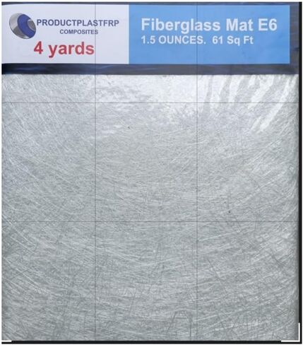 1.5 oz Fiberglass mat1.5 oz Chopped Fiberglass mat – 4 Yards x 59 Inch Wide, 59 Sq Ft) Type E6 for Hand Lay up, vaccum Bag, or molding Compound with epoxy, Polyester, or Ester resins, Blanco in Saudi Arabia