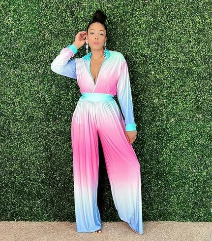 2 قطعة ملابس للنساء مثير الخامس الرقبة طباعة القمصان التعادل عقدة Batwing البلوزات المحاصيل الأعلى واسعة الساق السراويل مجموعة in Kuwait