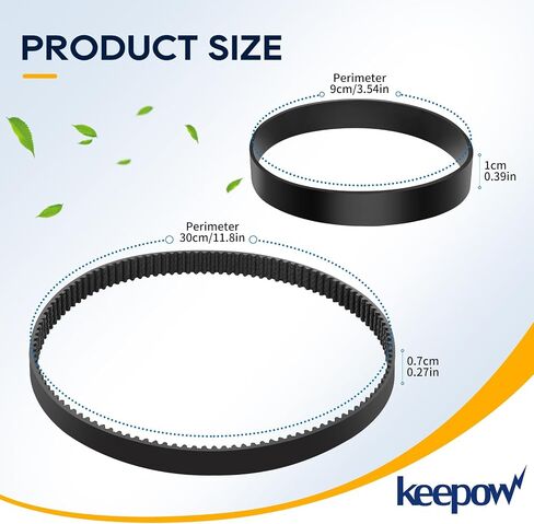 حزام تفريغ KEEPOW لمنظف السجاد Bissell 3071 PowerForce PowerBrush Pet XL ومنظف السجاد Bissell 3067 TurboClean DualPro Pet 3072، 30673، 3109، قطعة بديلة 1626502 و1626486 (1+1 حزمة) in Saudi Arabia