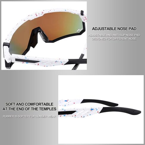 Sport Sunglasses for Women Men,Camping,Golf,Pickleball,Tennis,Fishing,Cycling Sunglasses UV Protection in Saudi Arabia