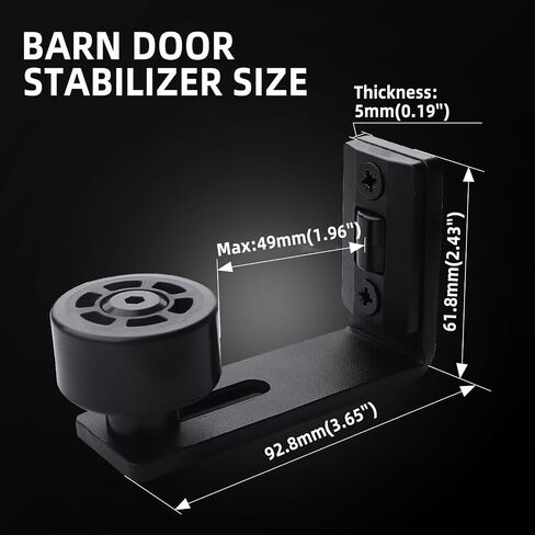 Barn Sliding Door Floor Fixed Rails, Adjustable Stay Roller Double Wheel Clamping, Flush Flat Bottom Design, Hidden Small Wheel 1Pcs in Saudi Arabia