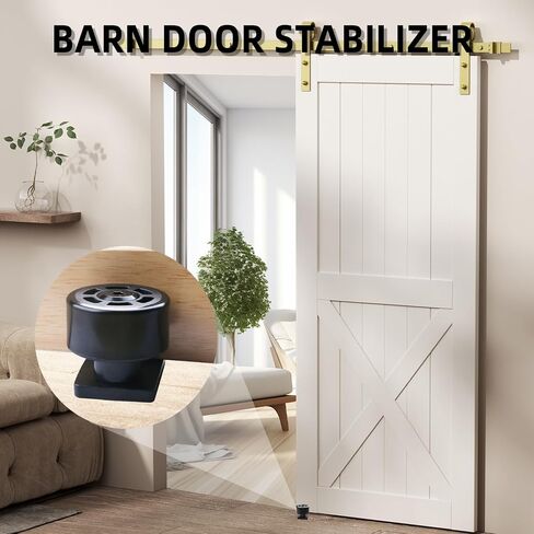 Barn Sliding Door Floor Fixed Rails, Adjustable Stay Roller Double Wheel Clamping, Flush Flat Bottom Design, Hidden Small Wheel 1Pcs in Saudi Arabia