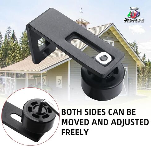 Barn Sliding Door Floor Fixed Rails, Adjustable Stay Roller Double Wheel Clamping, Flush Flat Bottom Design, Hidden Small Wheel 1Pcs in Saudi Arabia