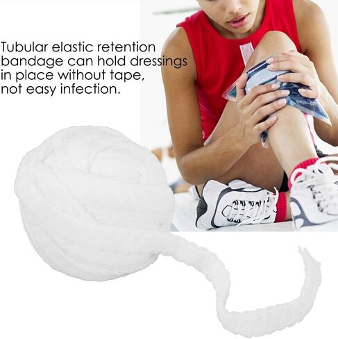 Tubular Bandage, 10M Tubular Gauze Stretch Bandage Elastic Tubular Netting Net Dressing First aid Dressing Wrap Retainer Wrap Retainer Stretch Tube Bandage for Wound Dressing Restraint(2#) in Saudi Arabia