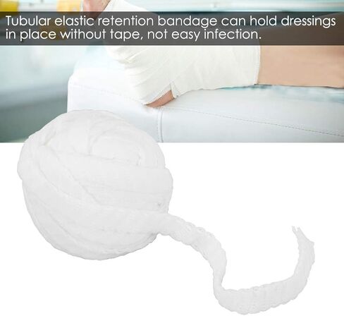 Tubular Bandage, 10M Tubular Gauze Stretch Bandage Elastic Tubular Netting Net Dressing First aid Dressing Wrap Retainer Wrap Retainer Stretch Tube Bandage for Wound Dressing Restraint(2#) in Saudi Arabia