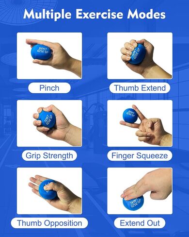ALMAH Stress Balls for Adults 4 Density Hardness Squeeze balls for Hand Therapy 4 Pack Stress Relief Anxiety Balls Hand Exercise Physical Therapy Stress Ball for Finger Wrist Muscles Arthritis in Saudi Arabia