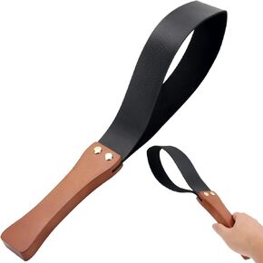 Riding Crop for Horses, 19'' Equestrianism Riding Crops with Anti-Slip Wooden Handle (Black)