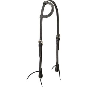Weaver Leather Black Latigo Leather Headstall