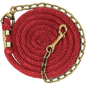 Weaver Leather Poly Lead Rope with Brass Plated Swivel Chain, Navy/Blue/Turquoise, 5/8" X8'6"