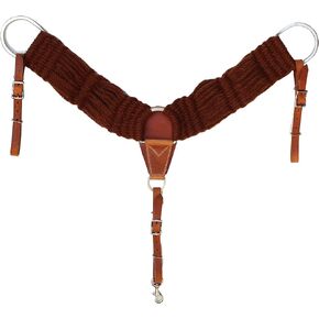 Western Western Mohair 25-Strand Breast Collar w/Harness Leather Uptugs 55RT02