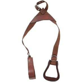 Tough-1 Kids Nylon Slip-On Stirrup Set with Leather Stirrups