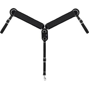 Weaver Leather Breast Collar with Airflex Technology Black/White