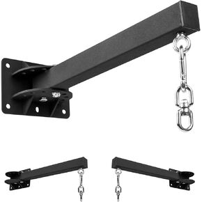 YZZHAJ Wall Mount Heavy Bag Hanger, Punching Boxing Bag Hanger, Heavy Duty Bag Hanger Bracket, 360° Swivel Hook for Boxing, Muay Thai and MMA Training Home Gym（7 Adjustable Positions）