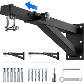Heavy Bag Hanger - Wall Mount Punching Bag Hanger, Adjustable Heavy-Duty Boxing Bag Wall Bracket, Punching Bag Mount Stand for Home or Gym, for Kickboxing Bag, Muay Thai Bag,Etc (Supports up to 800Ib)