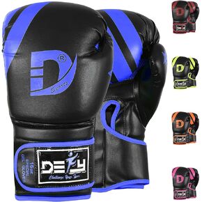 DEFY Marvelous Boxing Gloves for Men & Women Training Muay Thai Kick Boxing Leather Sparring Heavy Bag Workout MMA Gloves
