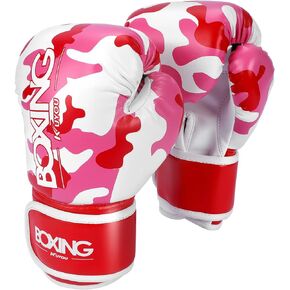 Kids Boxing Gloves, Boxing Gloves for Children 3-9 Youth Boys Girls Toddler PU Cartoon Sparring Training Boxing Gloves for Punching Bag, Kickboxing, Muay Thai, MMA