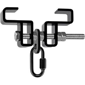 SELEWARE Heavy Duty Steel Beam Clamp, Heavy Bag Mount, Punching Bag Hanger Heavy Duty Holder for Boxing, Muay Thai and MMA Training (with Carabiner)