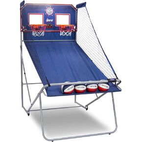 Pop-A-Shot - Dual Shot Sport | Arcade Basketball Fun at Home | Paddle Scoring | 10 Game Modes | 4 Balls | Foldable Storage | for All Players