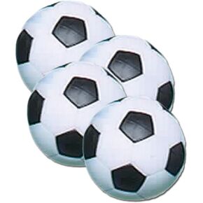 Fat Cat Foosball/Soccer Game Table Soccer Balls: 36 mm Regulation Size Foosballs, Black/White, 4 Pack