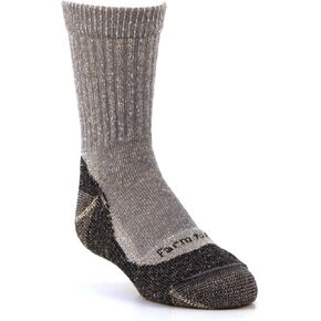 Farm to Feet Kids Boulder No Fly Zone خفيف الوزن للمشي لمسافات طويلة من صوف ميرينو، أزرق أمريكي، صغير