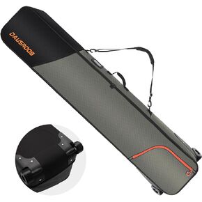 DAUSROOB Air Travel Roller Snowboard Bag Padded Snowboard Bag with Wheels Premium -1680D Oxford Fabric Waterproof Foil Lining Travel Snowboard Bag for for Flying, All-Terrain Ski Snowboard Bag