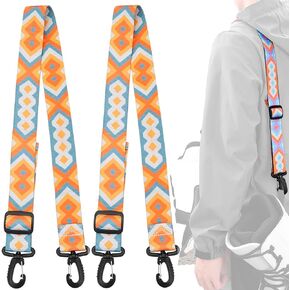 MOPHOEXII 2 Pack Ski Boot Carrier Straps, Adjustable Shoulder Sling Leash,Skates Carry Leash, Roller Skate Leash for Skiing