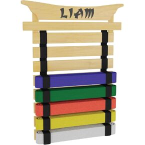 عرض حزام ميليارد كاراتيه - يحمل 8 أحزمة للفنون القتالية - يمكنك تخصيصه باستخدام الملصقات in Kuwait