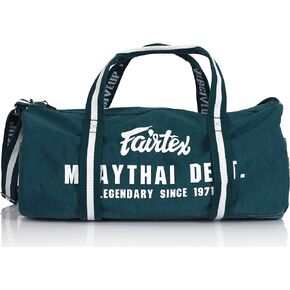 Fairtex BAG9 Retro Style Barrel Bag Thai Boxing Heavy Gym Bag Myay Thai MMA (Blue)